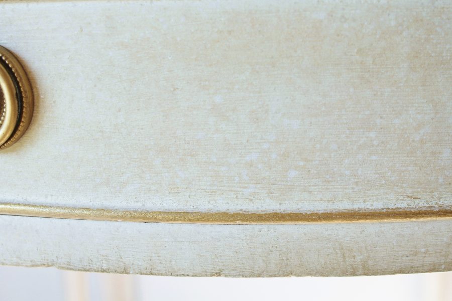 George III Style "Gustavian Painted" 2 Drawer Side Table/Bedside Table/Chest - Image 7