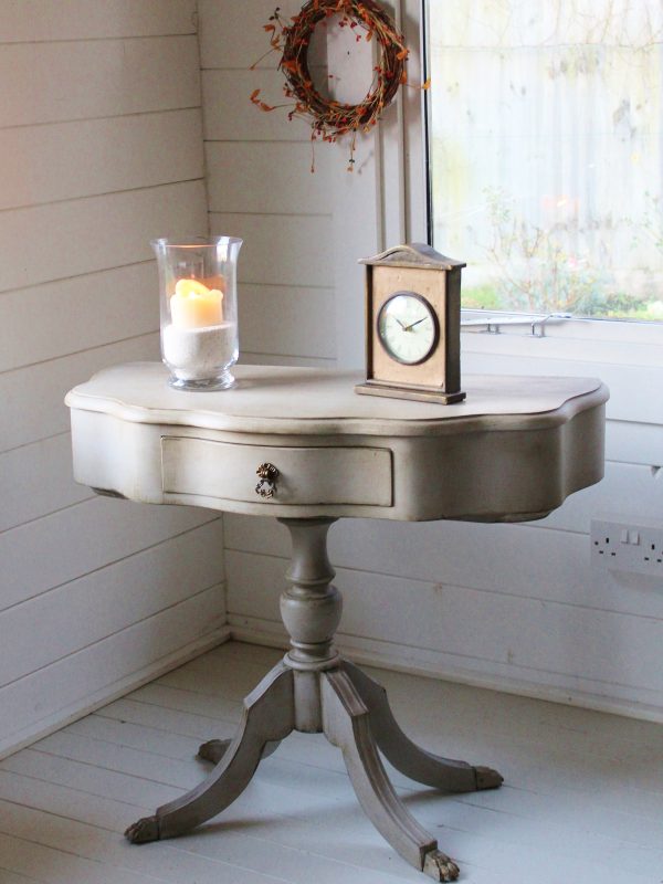 Super Quirky "Artisan French Grey Painted" Console/Pedestal Side/Hall Table
