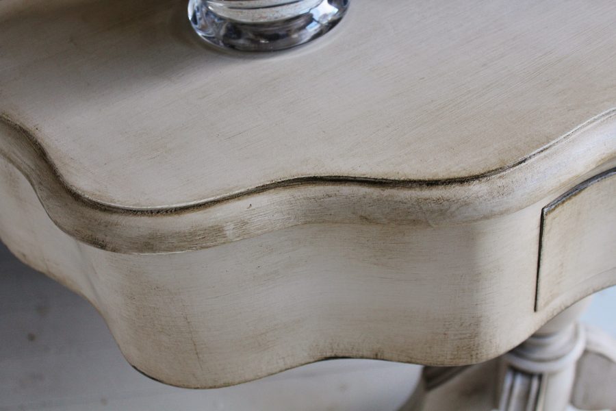 Super Quirky "Artisan French Grey Painted" Console/Pedestal Side/Hall Table - Image 9