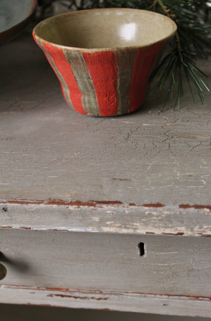Antique Painted French Grey Console/Hall Table or Writing Desk - Image 10