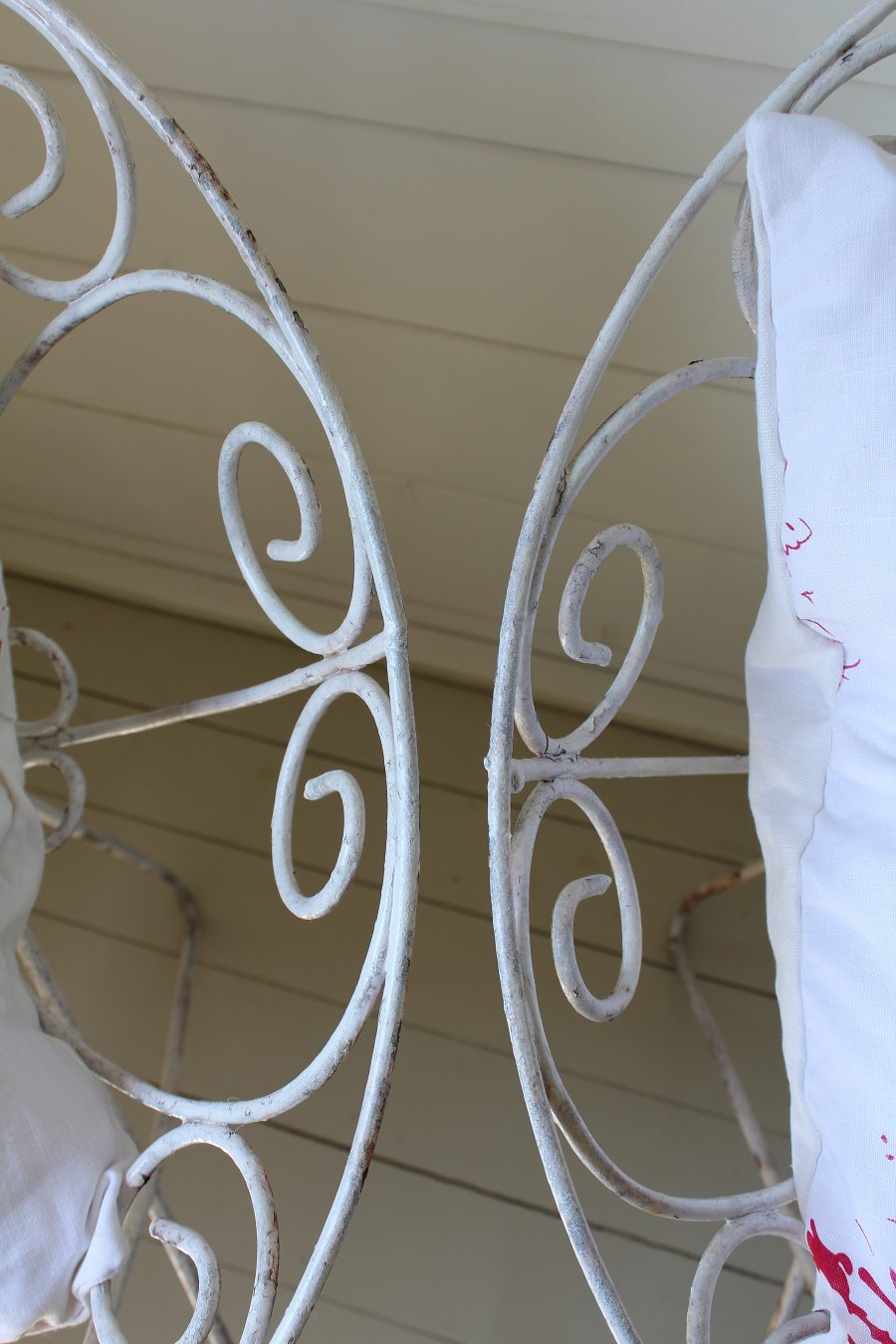 Pair of 1950's Wrought Iron Interior/Exterior Chairs With Original Rustic Patina - Image 7